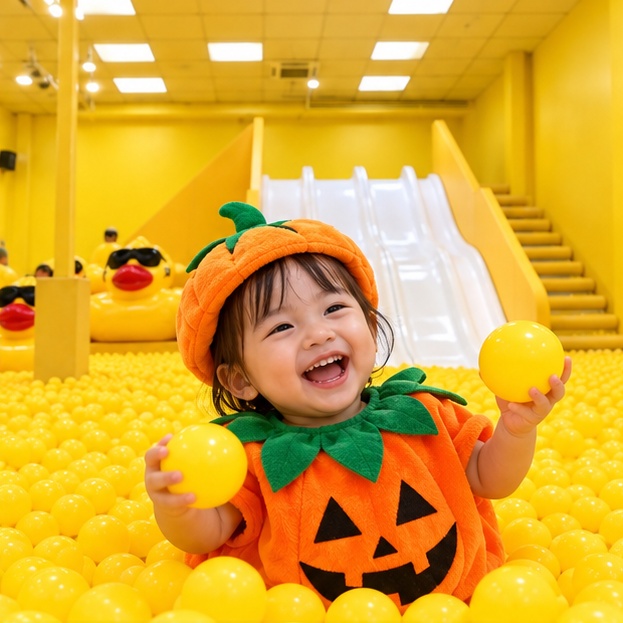 Bé hóa trang Halloween tại Beryland
