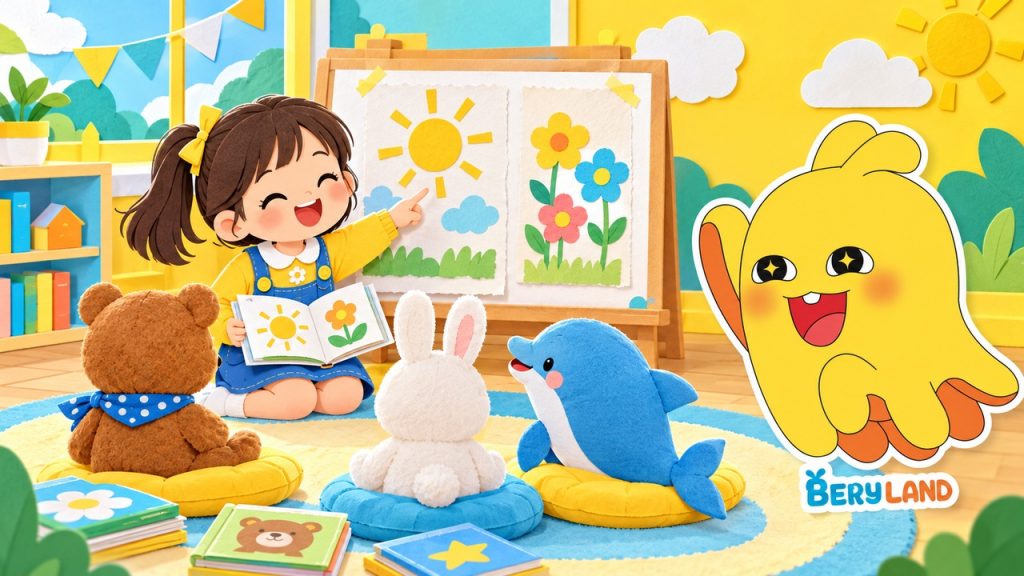 Bé chơi đóng vai cô giáo để học cách cảm ơn cùng Bery nguyên bản.